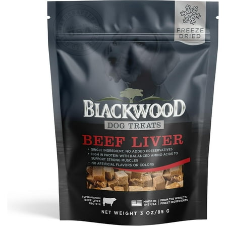 Blackwood Freeze Dried Beef Liver Dog Treats - 3 oz