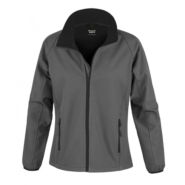 Result - Chaqueta softshell modelo Core para mujer (Carbón/negro)