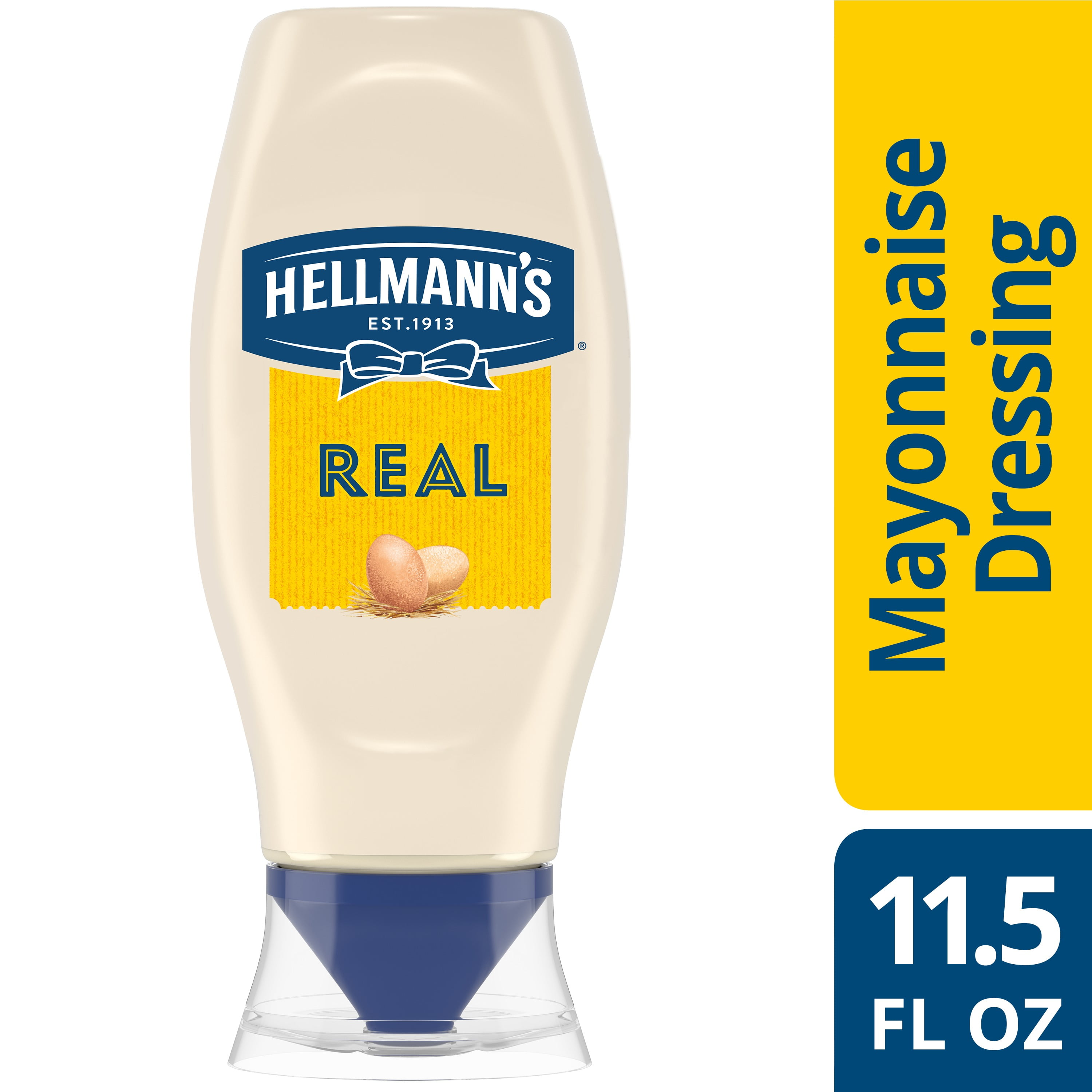 Hellmann's Real Mayonnaise Real Mayo Squeeze Bottle 11.5 oz Walmart