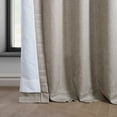 thumbnail image 5 of HPD Half Price Drapes Taupe Grey Italian Faux Linen Room Darkening Curtains - 1 Panel - Window Curtains for Living Room & Grommet Curtains for Bedroom, 50W X 96L, 5 of 6