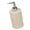 Cylindrical-Beige., variant on Hand Soap Pump Dispenser in Resin for Bathroom Counter, Freestanding Lotion Bottle for Vanity, Guest Washroom Use