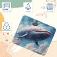 thumbnail image 3 of Whale Square Mouse Pad, 8.3x9.8 Inch, Non-Slip Rubber Bottom, Printed Desk Mat for Office and Gaming, 3 of 6
