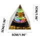 thumbnail image 3 of pstuiky Pirámides de cristal con piedras trituradas, adornos de resina para manualidades, decoración de bares, 5 cm, 3 of 4
