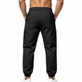 thumbnail image 5 of Zekutng Cargo Pants for Men Strap Decor Small Label Drawstring Tapered Jogger Pants,Sizes S-3XL, 5 of 6