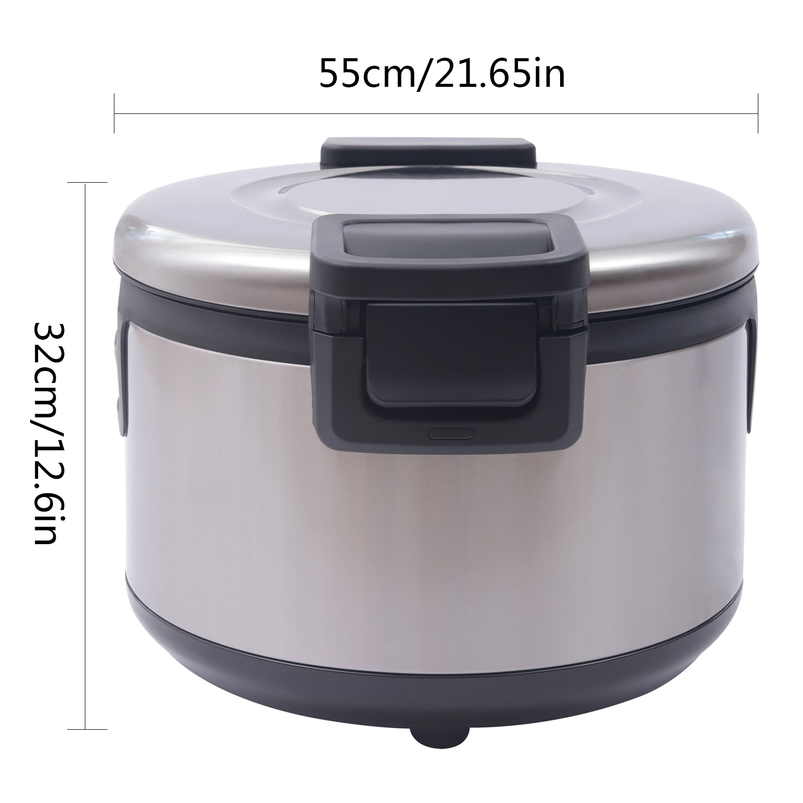 19L Commercial Electric Sushi Rice Warmer Non-stick Inner Pot Rice Cooker 100W for Restaurants, Snack Bars