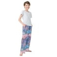 thumbnail image 4 of FORMRS Kids Pajama Pants with Pockets Size 9-10Y Boys Lounge Sleep Bottoms, Pink Marble Pattern, 4 of 8
