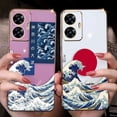 thumbnail image 2 of The Great Wave Off Kanagawa Cover Smooth E-TPU Phone Case REALME GT 2 NEO3 MASTER 7 8 8I 9 9I 10 11 PRO C30 C33 C35 C53 C55 Case, 2 of 5