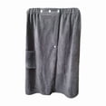 thumbnail image 2 of Robe Towel for Womens Absorbent Shower Robe Adjustable Closure Beach & Pool Bathrobe with Pocket, 2 of 5