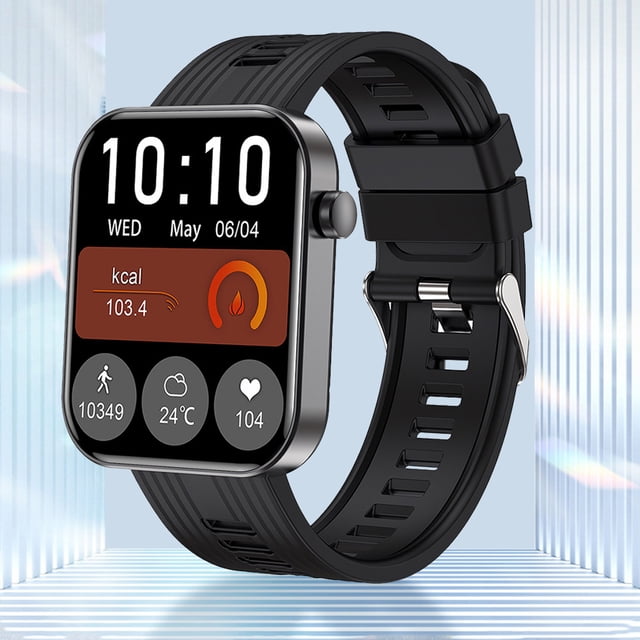 Smart Watch 1.96in TFT Full Touchscreen Fitness Tracker Bluetooth-Compatible 5.0