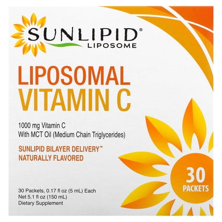 Liposomal Vitamin C  30 Packets  0.17 fl oz (5 ml) Each  SunLipid