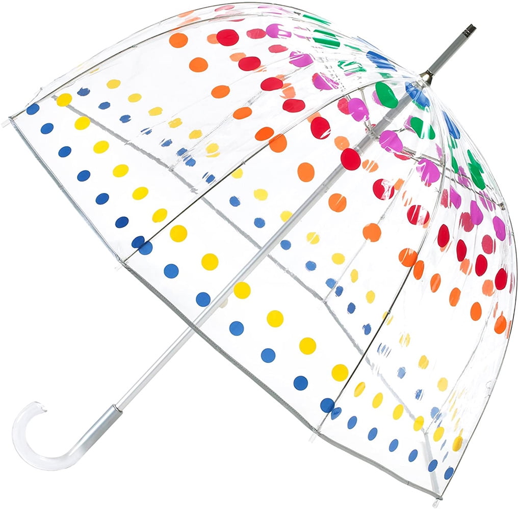 Durable Wind-Resistant Umbrella with Sturdy Bubble Design Incapable of Flipping Inside Out for Men and Women of All Ages Home-X Clear Bubble Umbrella 