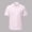 Pink, variant on Mens Button Down Short Sleeve Shirt Casual Breathable Stretch Shirts Loose Solid Color Beach Summer Tops Light Yellow Size S