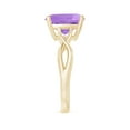 thumbnail image 3 of ANGARA Natural 3.65 Ct. Amethyst Solitaire Engagement Ring in 14K Yellow Gold for Women (Ring Size: 3.5), 3 of 9