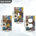 thumbnail image 7 of Yayeee Duplex Wall Plate 1-Gang 4.5"x2.7" Home Receptacle Light Switch Decorative Outlet Cover, Beige Flowers, 7 of 7