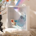 thumbnail image 4 of LCXmlly Desktop Photo Frame Wooden Shadow Box Travel Adventure Archive Square Stamp Letter Photo Keepsake Storage, 4 of 7