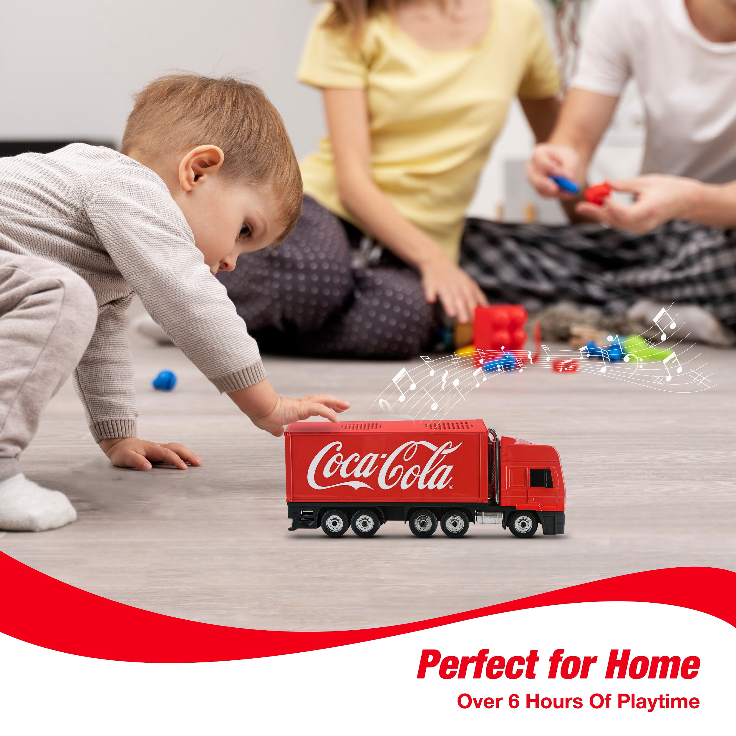 Coca-Cola Truck Shaped Bluetooth Speaker with FM Radio and LED Lights