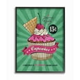 thumbnail image 2 of Stupell Industries Cupcakes Vintage Comic Book Green Pink Design Framed Wall Art by Ester Kay, 2 of 5