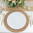 thumbnail image 2 of Balsa Circle 10 White 11" Round Disposable Salad Dinner Plastic Plates Gold Wavy Trim Wedding Party Tableware, 2 of 8