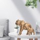thumbnail image 1 of Estatuilla de de resina, estatua , escultura de hijo, tesanía shui pa escritorio, estantería, decoración, Cobre Izquierda Baoblaze Estatua de escultura de elefante, 1 of 8