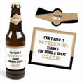 thumbnail image 3 of Big Dot of Happiness Coach Appreciation Gift - First Day of School or Christmas Gifts for Women and Men - 6 Beer Bottle Label Stickers and 1 Carrier, 3 of 5