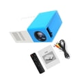 thumbnail image 3 of facefd Professional Practical Projector 480x360 Pixels Audio Mini LED Projectors Small 1080P Entertainment Media Player Blue US Plug, 3 of 5