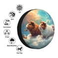 thumbnail image 4 of KLL Cloud Guinea Pig Pattern 14-17 inch Spare Tire Cover Universal Wheel Protector for Truck SUV Trailer Camping Rv Tire Covers-14 inch, 4 of 6