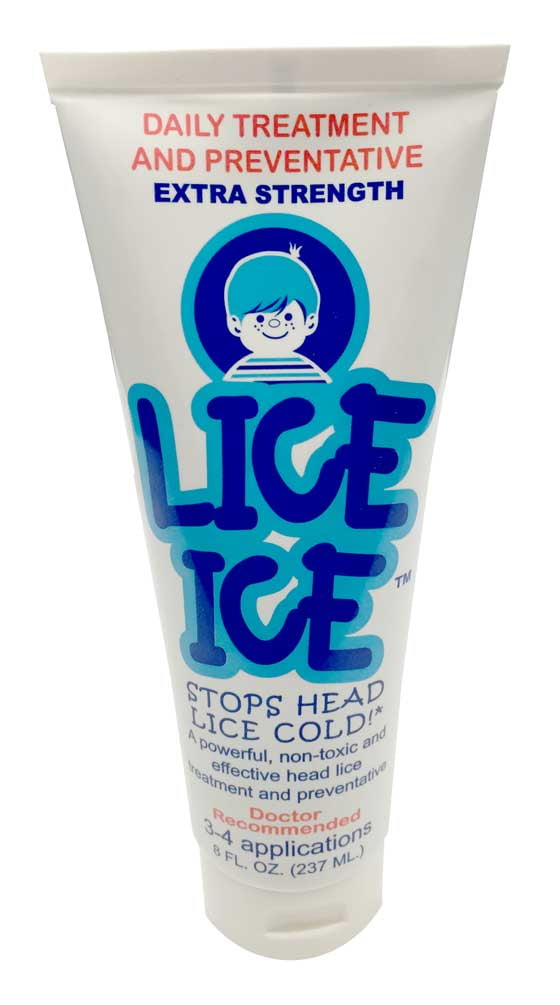 Lice Ice Natural Head Lice Treatment Hair Gel, Also Scabies. LiceIce-8Oz. by NaturalRx