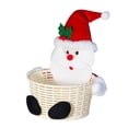 thumbnail image 1 of Santa Snowman Holiday Centerpiece Candy Fruit for Festive Party Table, 1 of 5