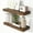 Rustic Brown, variant on 24 Inch Floating Shelves for Wall Walnut Shelves Set of 2,Wall Mounted Rustic Wood 8 Inch Deep Floating Shelf with Invisible Brackets for Bedroom Kitchen Living Room