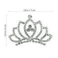thumbnail image 2 of GOOHOCHY 4Pcs Rhinestone Tiara Crowns Chic Headwear for Girls Prom Accessories 2.8x2.4x1.6in, 2 of 8