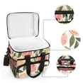 thumbnail image 6 of FORMRS Insulated Cooler Bag 24 Cans Capacity Soft Leakproof Lunch Box with Side Pockets, Watercolor Grapefruit, 6 of 7