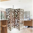 thumbnail image 3 of Sg-367A 7Ft 4 Panel Mulbery Alpine Screen Room Divider, 3 of 4
