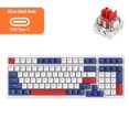 thumbnail image 1 of Teclado mecánico K98 Teclado silencioso de 100 teclas para PC de escritorio (eje azul rojo) Likrtyny Para estrenar, 1 of 2