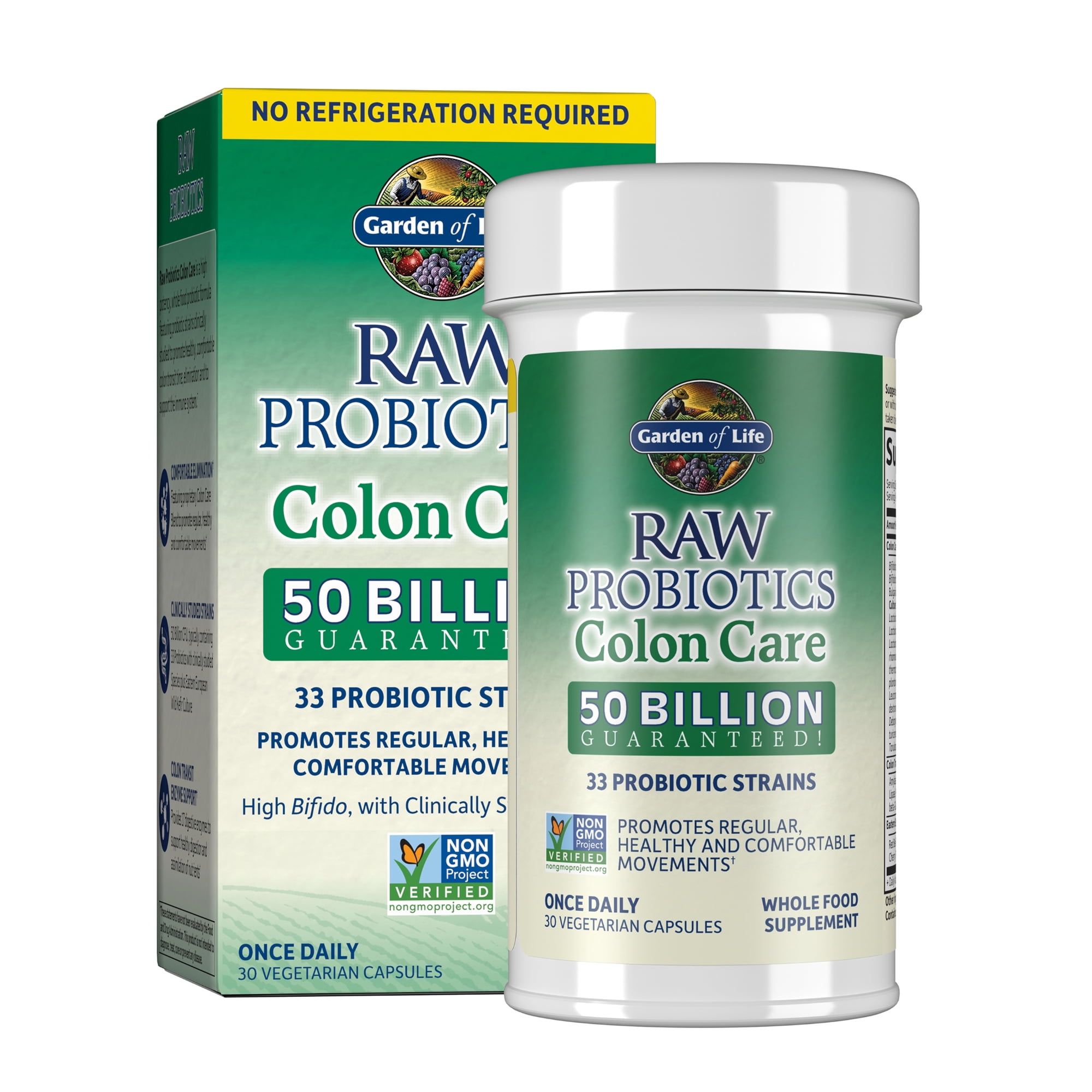 Garden of Life Raw Probiotics Colon Care, 30 Vegetarian Capsules