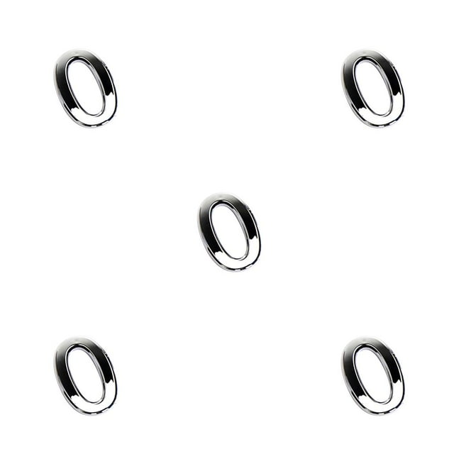 Justharion Self Adhesive Door Numbers Chrome Signs House Apartment Number Plaque Number 0 5Set