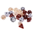 thumbnail image 4 of Dados de punto Set de 21 Piezas Acrílico 4-20 Dados de RPG con Bolsa, 4 of 9