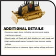 thumbnail image 5 of Diecast Masters 1:50 Caterpillar D3 Dozer - High Line Models 85673 - Metal Tracks, Opening Engine Compartment and Engine Detail, 5 of 8