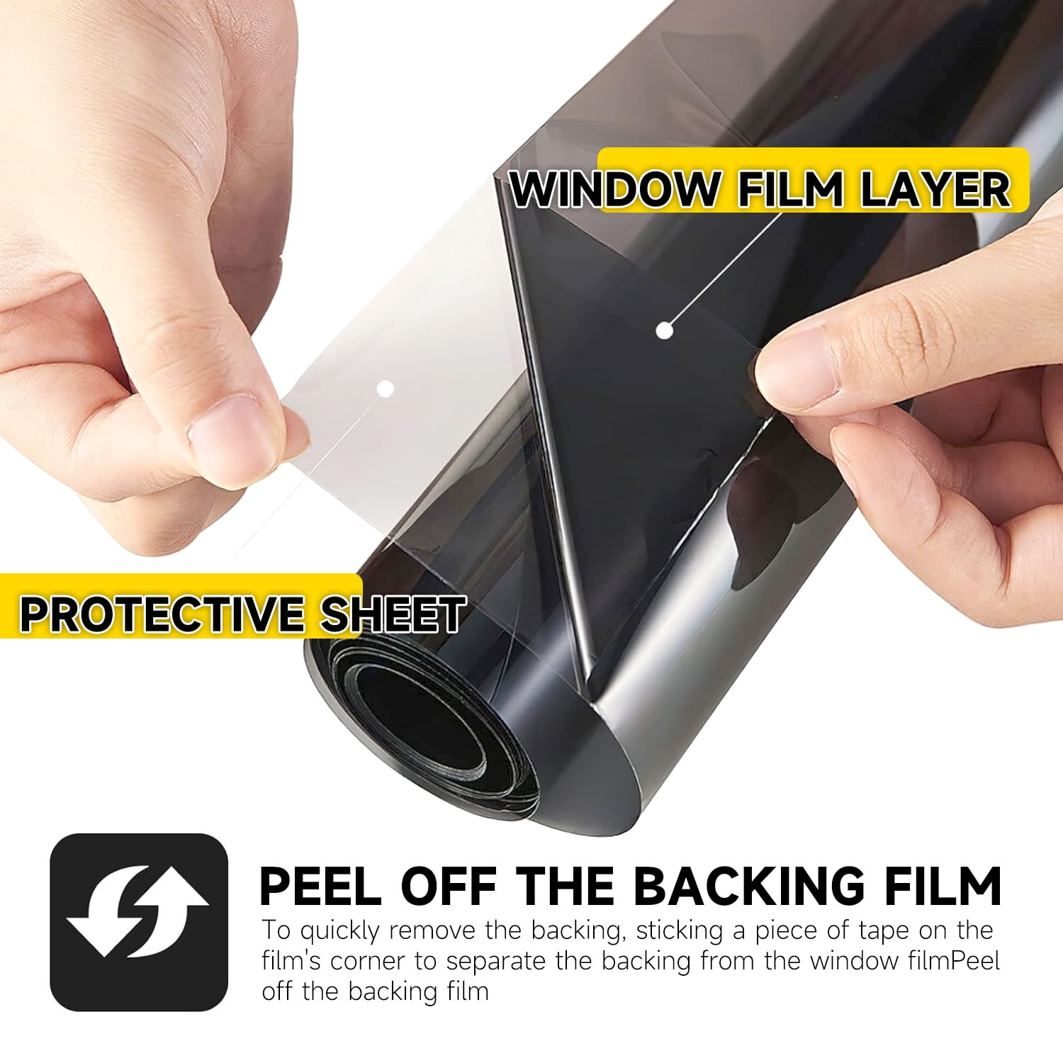 20"×197" Blue One-Way Mirror Thermal Insulation Window Film for Home Use, Reflects UV Rays, Protects Privacy