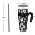 thumbnail image 4 of 40oz Tumbler,Ghost Boo Halloween Pattern Insulated Tumblers with Removable Handle,Stainless Steel Double Vacuum Coffee Tumbler Cup with Straw for Home,Office,Travel,Party, 4 of 5