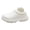 White, variant on HEWUQI Women's Slip on Waterproof Rubber Clogs Knitted Ankle Tube Non Slip Oil Resistant Work Shoes Lightweight Short Garden Footwear Size 9.5