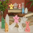 thumbnail image 5 of 7PCS DIY Home House Rabbit Angle Candle Silicone Mold Love House Shape Cake Chocolate Silicone Aromatherapy Home Decor, 5 of 5