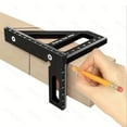 thumbnail image 2 of Portability Angles Scribers Tool MultiFunctional Ruler 45/90Degree Marking For Professional Woodworking Construction Use, 2 of 8