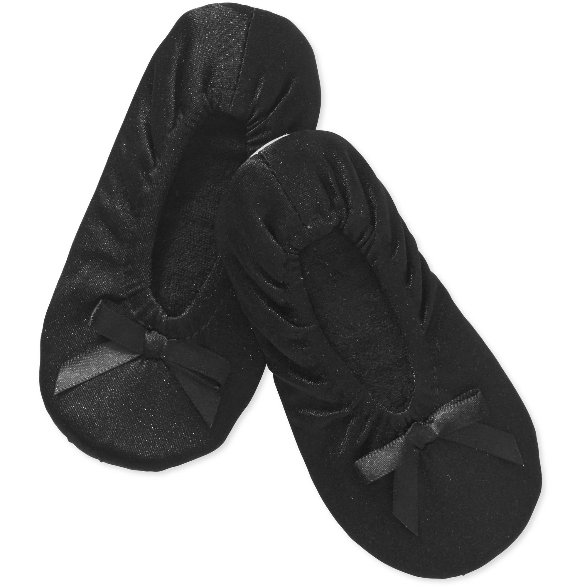 girls black ballet slippers