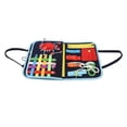 thumbnail image 1 of Tablero Sensorial De Habilidades Básicas, Bolsa De Vestir De Fieltro Ligera, Parches De Animales Con Letras De Resistencia Al Desgaste Para Entrenamiento De Flexibilidad De Manos, 1 of 7