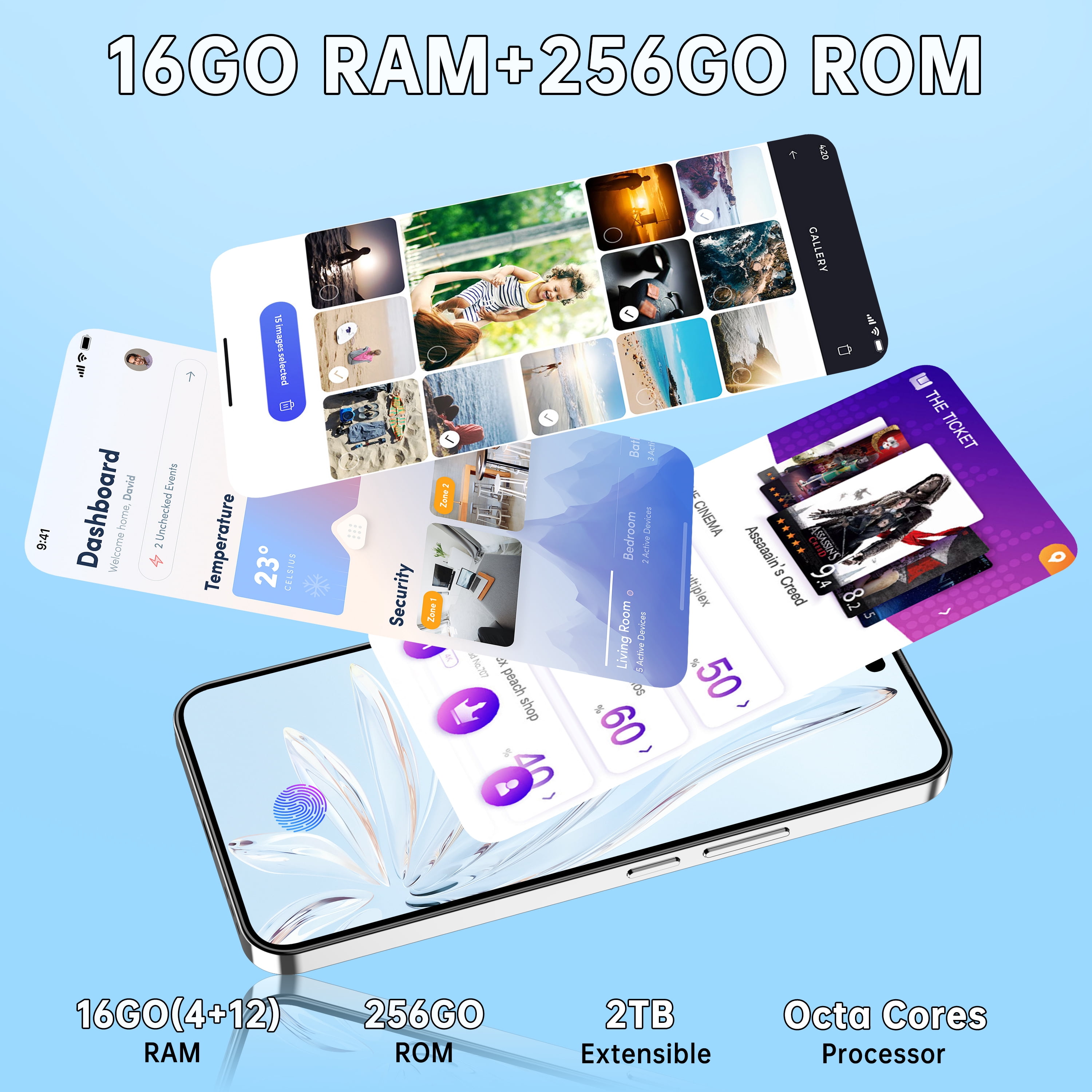 OUKITEL P1 Unlocked Phones 6.7 Inch FHD+ AMOLED 120Hz Display Mobile Phone 24GB + 256GB/2TB 50MP Camera SmartPhone ,5150mAh Fingerprint/OTG/NFC/4G Dual SIM/GPS