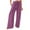 Purple, variant on lmcalzta Wide Leg Pants for Women Plus Size Drawstring High Waist Pants with Pockets Loose Casual Trousers