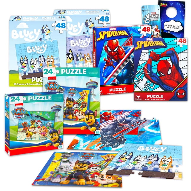 Set de 6 Rompecabezas de Spider-Man de 24 Piezas para Niños de 4 a 8 Años
