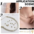 thumbnail image 6 of 200 Pcs Crimp Beads Kit for Jewelry Making Brass Crimping Beads Wire Guardians Lobster Clasps Jump Rings for DIY Bracelet Necklace Making Craft(Golden Silver), 6 of 7