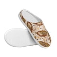 thumbnail image 3 of Lsque Colorful Vintage Corn Pattern Womens Comfort Cotton on Scuff With Memory Foam and Anti-skid Sole Slipper-46/47, 3 of 7