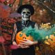 thumbnail image 5 of Máscara Calavera Aterradora Halloween Sílice para Mascarada Fiesta Halloween (gris), 5 of 9
